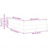 Łóżko sprężynowe z materacem Różowy 120 x 220 cm tkanina