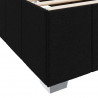 Ramka łóżka z materacem Czarny 180 x 200 cm tkanina