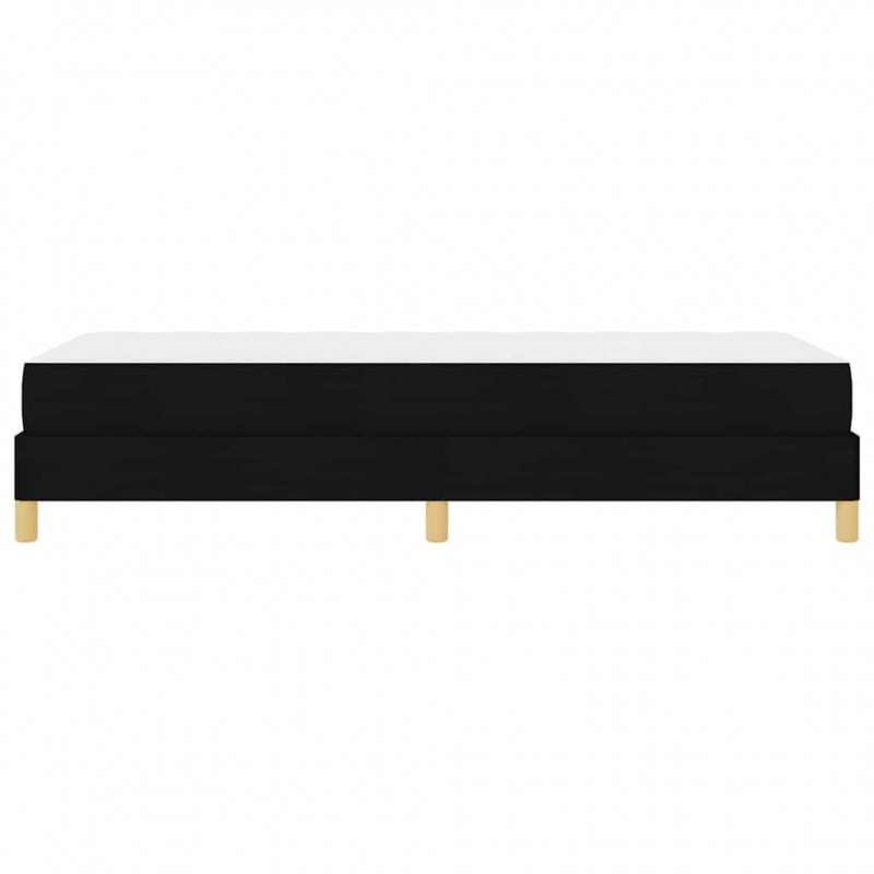 Łóżko sprężynowe z materacem Czarny 80 x 200 cm tkanina