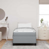 Łóżko sprężynowe Jasnoszary 100 x 200 cm tkanina