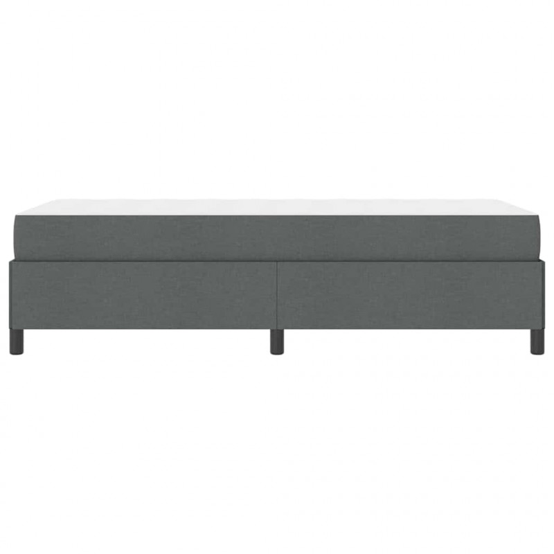 Łóżko sprężynowe Ciemnoszary 100 x 200 cm tkanina