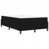 Łóżko sprężynowe Czarny 120 x 200 cm tkanina