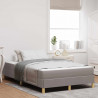 Łóżko sprężynowe z materacem Ciemnoszary 120 x 190 cm tkanina