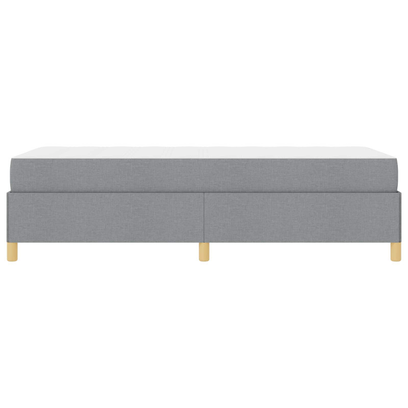 Ramka łóżka z materacem Jasnoszary 80 x 200 cm tkanina