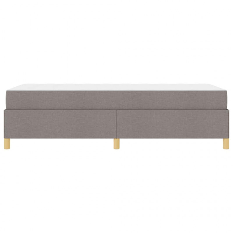 Ramka łóżka z materacem Ciemnoszary 80 x 200 cm tkanina