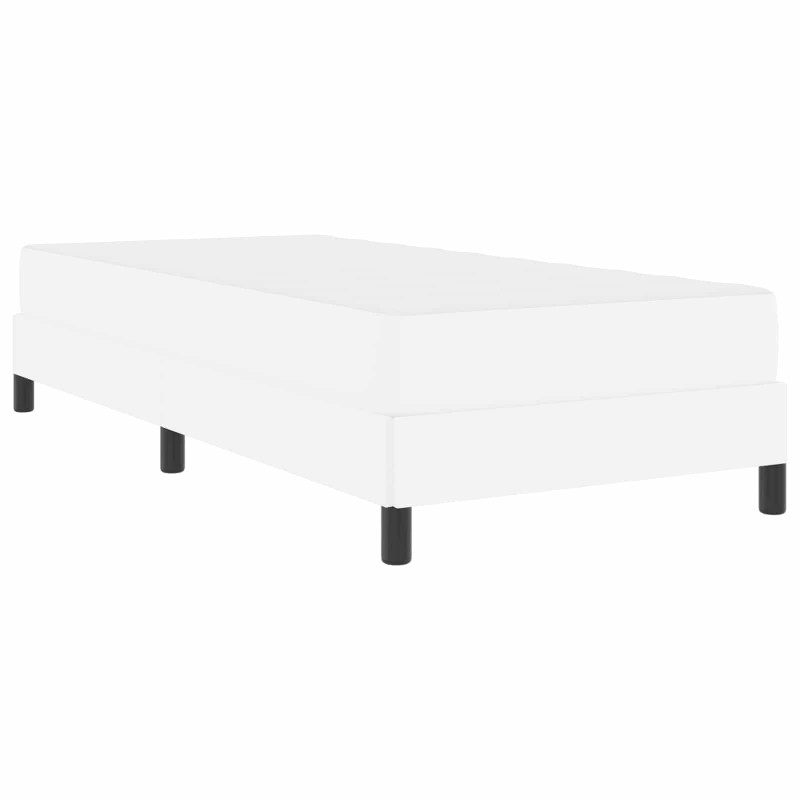 Ramka łóżka z materacem Czysta Biała 90 x 200 cm tkanina