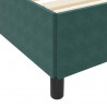 Ramka łóżka z materacem Ciemna zieleń 120 x 200 cm tkanina