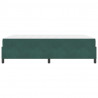 Ramka łóżka z materacem Ciemna zieleń 140 x 190 cm tkanina