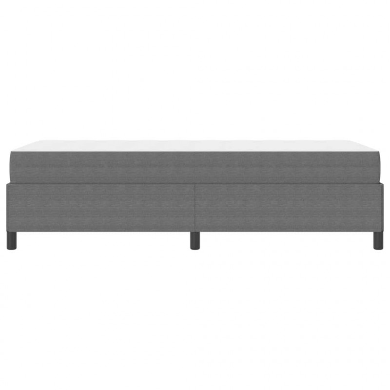Ramka łóżka z materacem Jasnoszary 80 x 200 cm tkanina