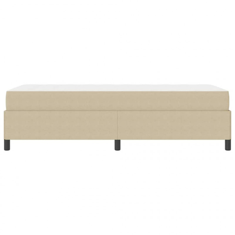 Ramka łóżka z materacem Jasnozielony szary 80 x 200 cm tkanina