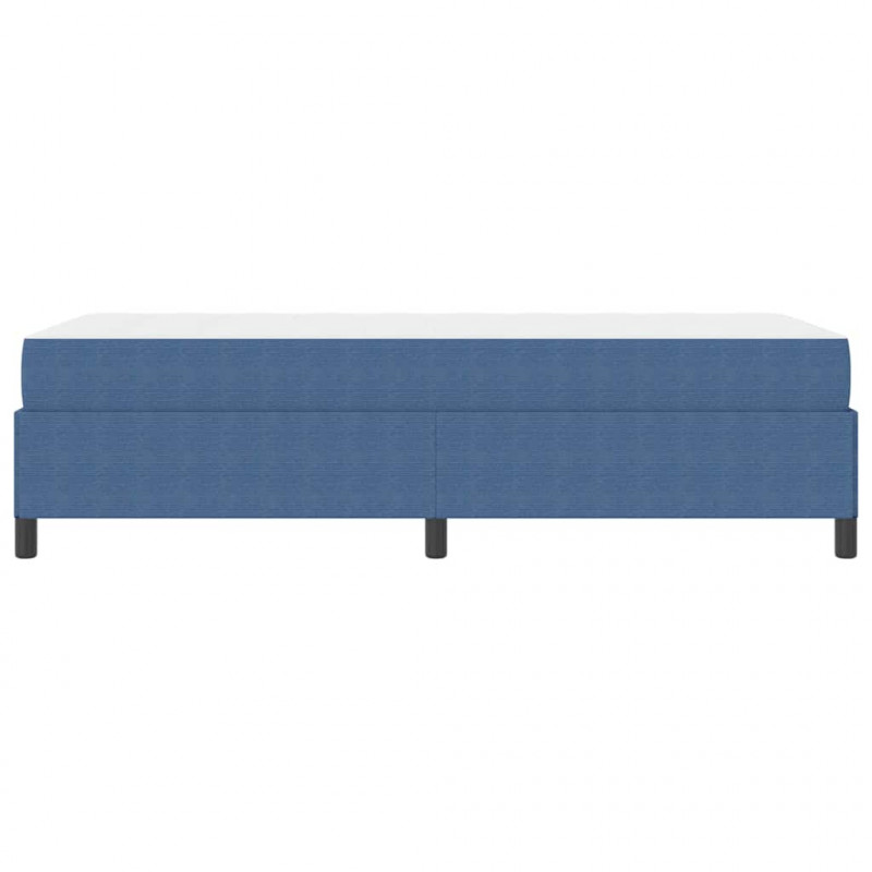 Ramka łóżka z materacem Niebieski 90 x 190 cm tkanina