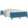 Łóżko sprężynowe Ciemnoniebieski 120 x 190 cm tkanina