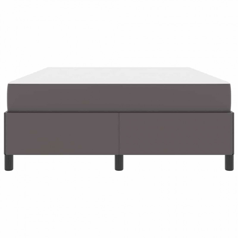 Ramka łóżka z materacem Szary 160 x 200 cm tkanina
