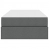 Łóżko z miejscem na przechowywanie i materacem Ciemnoszary