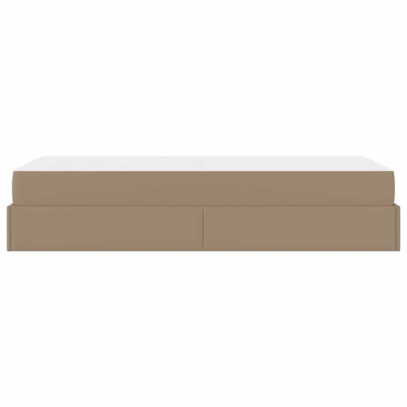 Rama łóżka z materacem z materacem 2 pcs Brązowy PVC