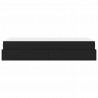 Rama łóżka z materacem z materacem 2 pcs Czarny PVC