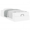Rama łóżka z materacem z materacem 2 pcs Biały PVC