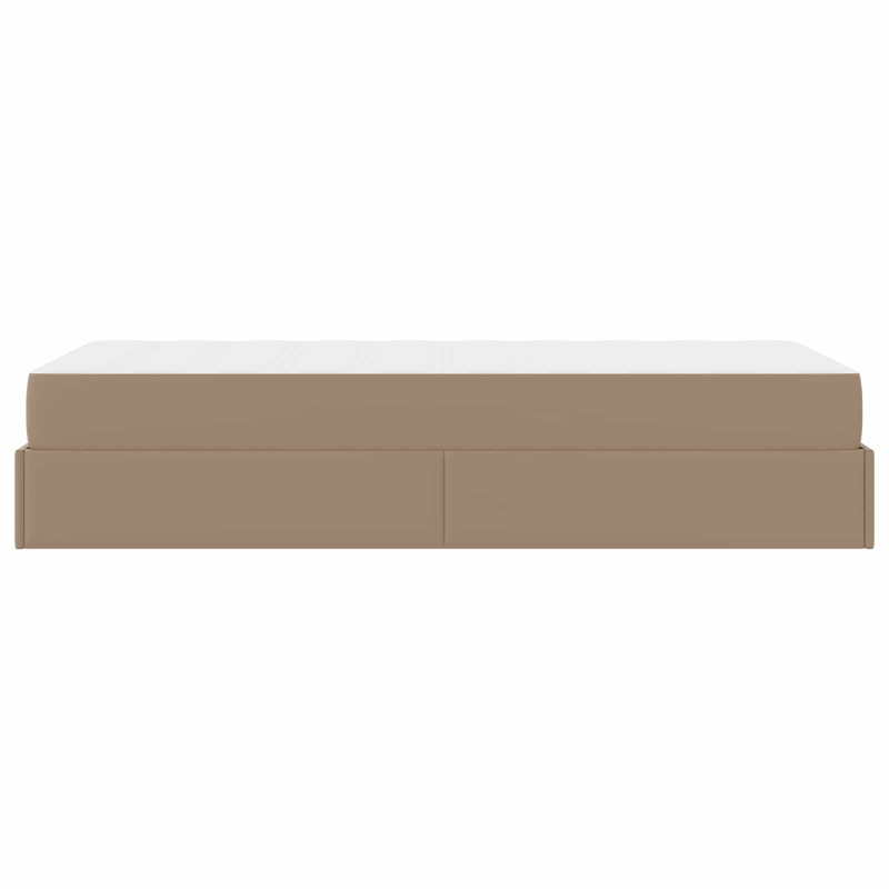 Rama łóżka z materacem z materacem 2 pcs Brązowy PVC