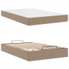 Rama łóżka z materacem z materacem 2 pcs Brązowy PVC