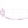 Ramka łóżka z materacem Szary 140 x 200 cm tkanina