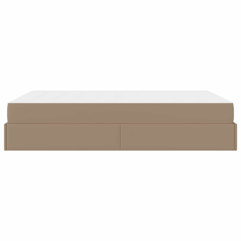 Rama łóżka z materacem z materacem 2 pcs Brązowy PVC