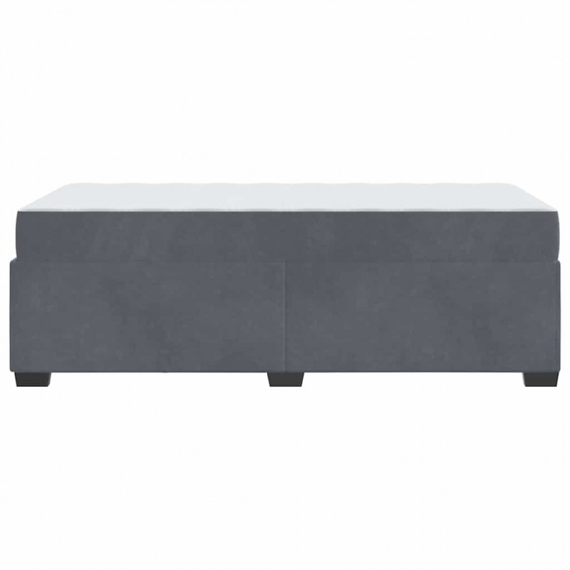 Ramka łóżka z materacem Ciemnoszary 80 x 200 cm tkanina