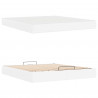 Rama łóżka z materacem z materacem 2 pcs Biały PVC