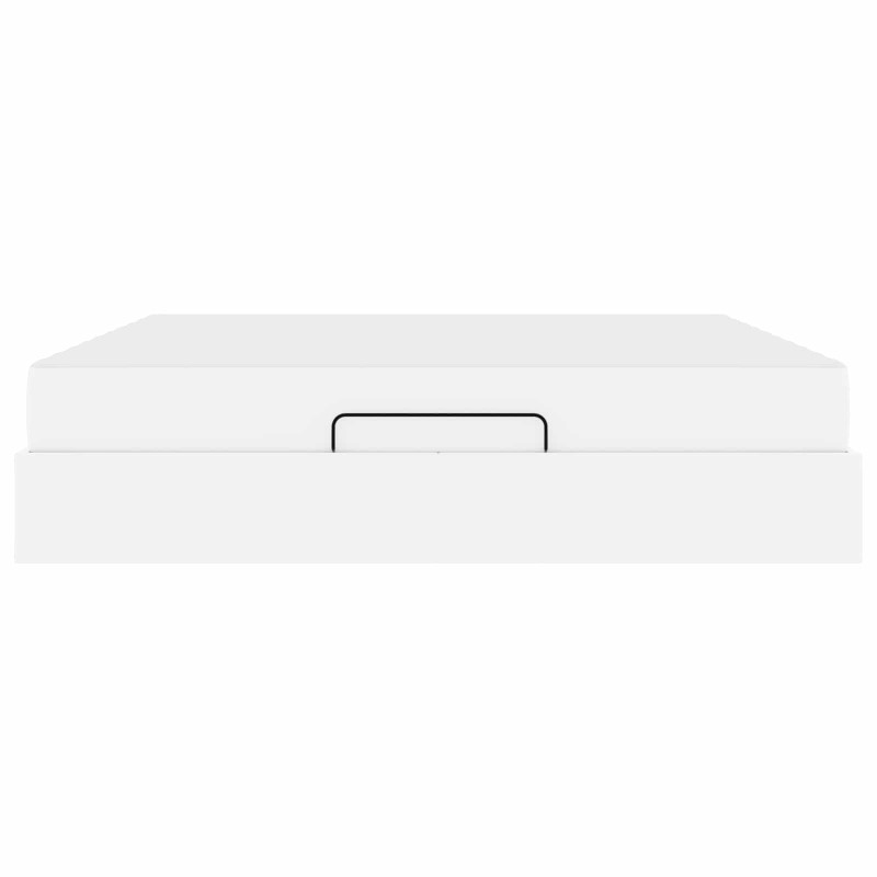 Rama łóżka z materacem z materacem 2 pcs Biały PVC