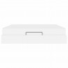 Rama łóżka z materacem z materacem 2 pcs Biały PVC