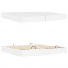 Rama łóżka z materacem z materacem 2 pcs Biały PVC