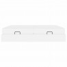 Rama łóżka z materacem z materacem 2 pcs Biały PVC