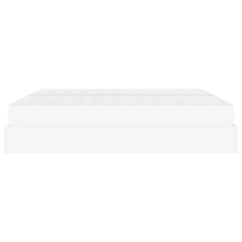 Rama łóżka z materacem z materacem 2 pcs Biały PVC