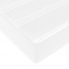 Rama łóżka z materacem z materacem 2 pcs Biały PVC