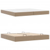 Rama łóżka z materacem z materacem 2 pcs Brązowy PVC