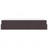 Rama łóżka z materacem z materacem 2 pcs Brązowy tkanina
