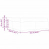 Ramka łóżka z materacem Ciemnoniebieski 180 x 200 cm tkanina