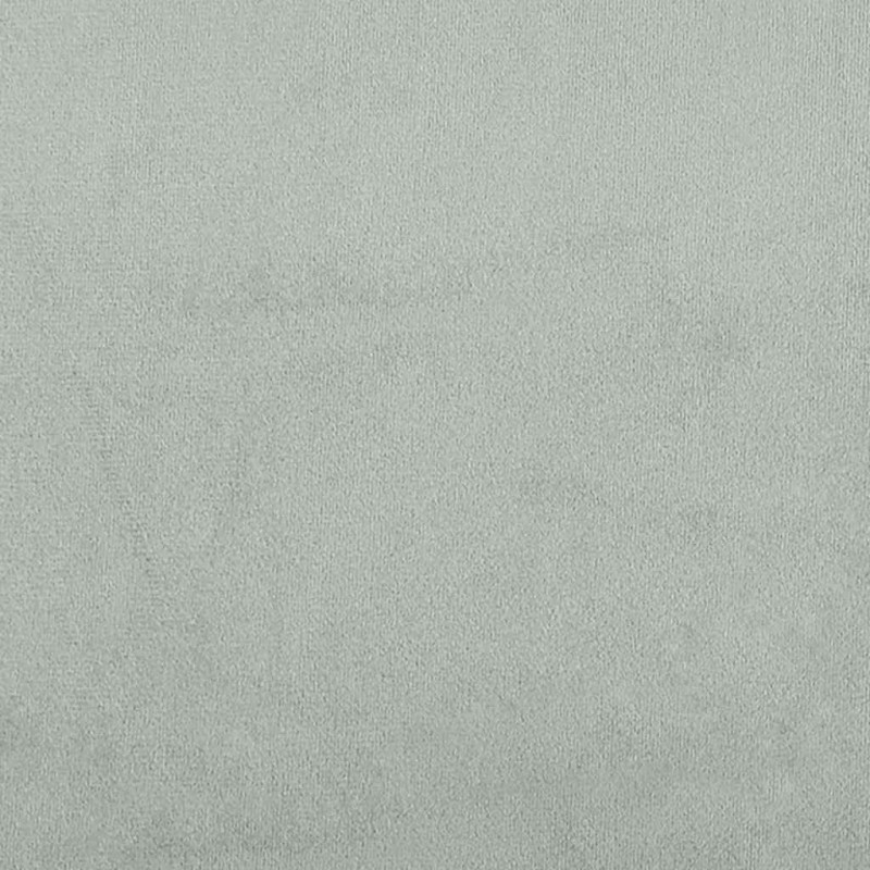 Ramka łóżka z materacem Jasnoszary 200 x 200 cm tkanina