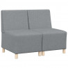 Modułowa sofa bez podłokietników 2 pcs Jasnoszary