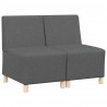 Modułowa sofa bez podłokietników 2 pcs Ciemnoszary