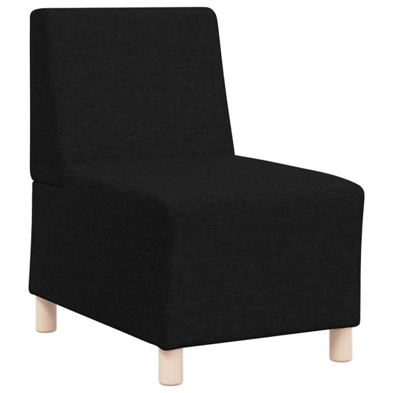 Modułowa sofa bez podłokietników 2 pcs Czarny 55 x 74 x 82 cm