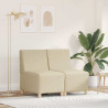 Modułowa sofa bez podłokietników 2 pcs Kremowy 55 x 74 x 82 cm