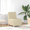 Modułowa sofa bez podłokietników 2 pcs Kremowy 55 x 74 x 82 cm