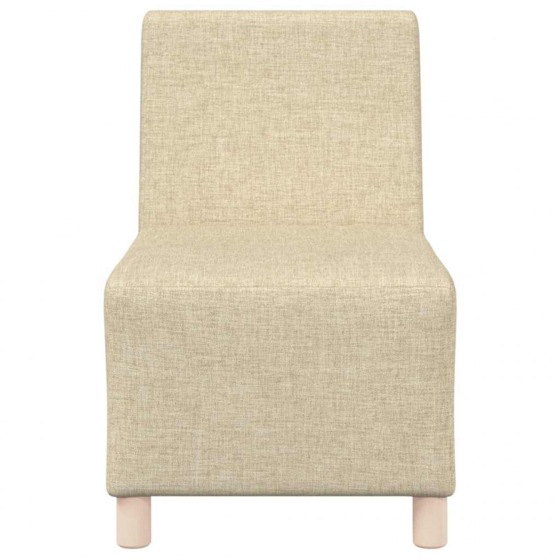 Modułowa sofa bez podłokietników 2 pcs Kremowy 55 x 74 x 82 cm