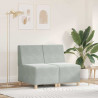 Modułowa sofa bez podłokietników 2 pcs Jasnoszary