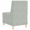 Modułowa sofa bez podłokietników 2 pcs Jasnoszary