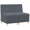 Modułowa sofa bez podłokietników 2 pcs Ciemnoszary