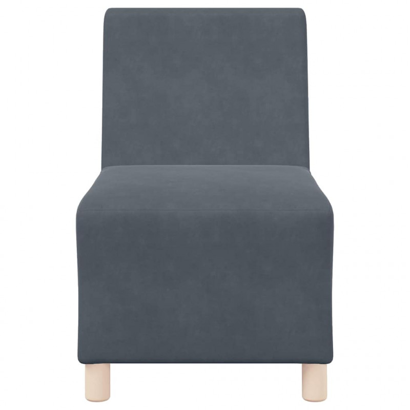 Modułowa sofa bez podłokietników 2 pcs Ciemnoszary