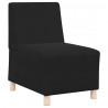 Modułowa sofa bez podłokietników 2 pcs Czarny 55 x 74 x 82 cm