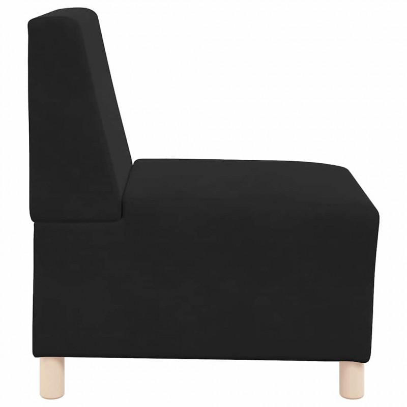 Modułowa sofa bez podłokietników 2 pcs Czarny 55 x 74 x 82 cm
