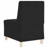 Modułowa sofa bez podłokietników 2 pcs Czarny 55 x 74 x 82 cm